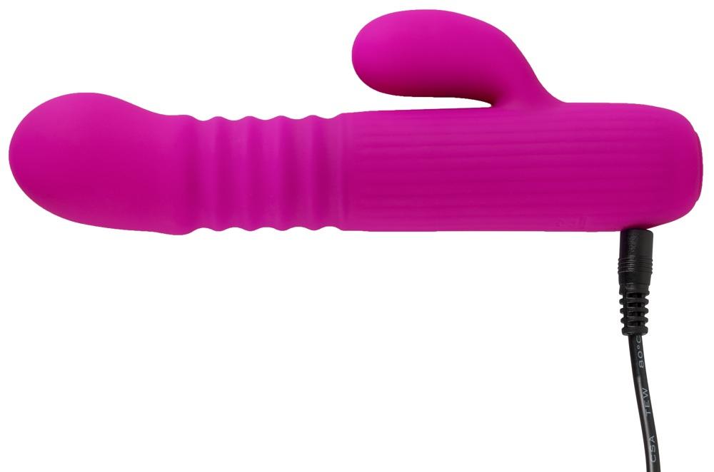 XOUXOU Thrusting Rabbit Vibrator, 16 cm, Purple