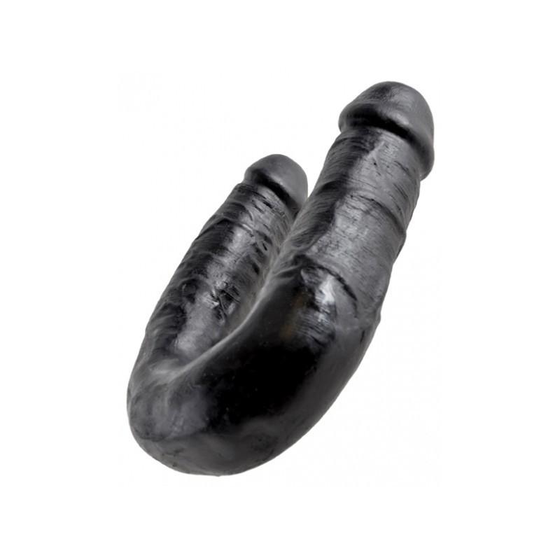 KING COCK U-Shaped Medium Double Trouble, 34,6 cm, Black