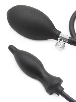 Rude Rider Inflatable Spindle Plug Silicone Black Rude Rider Inflatable Spindle Plug Silicone Black