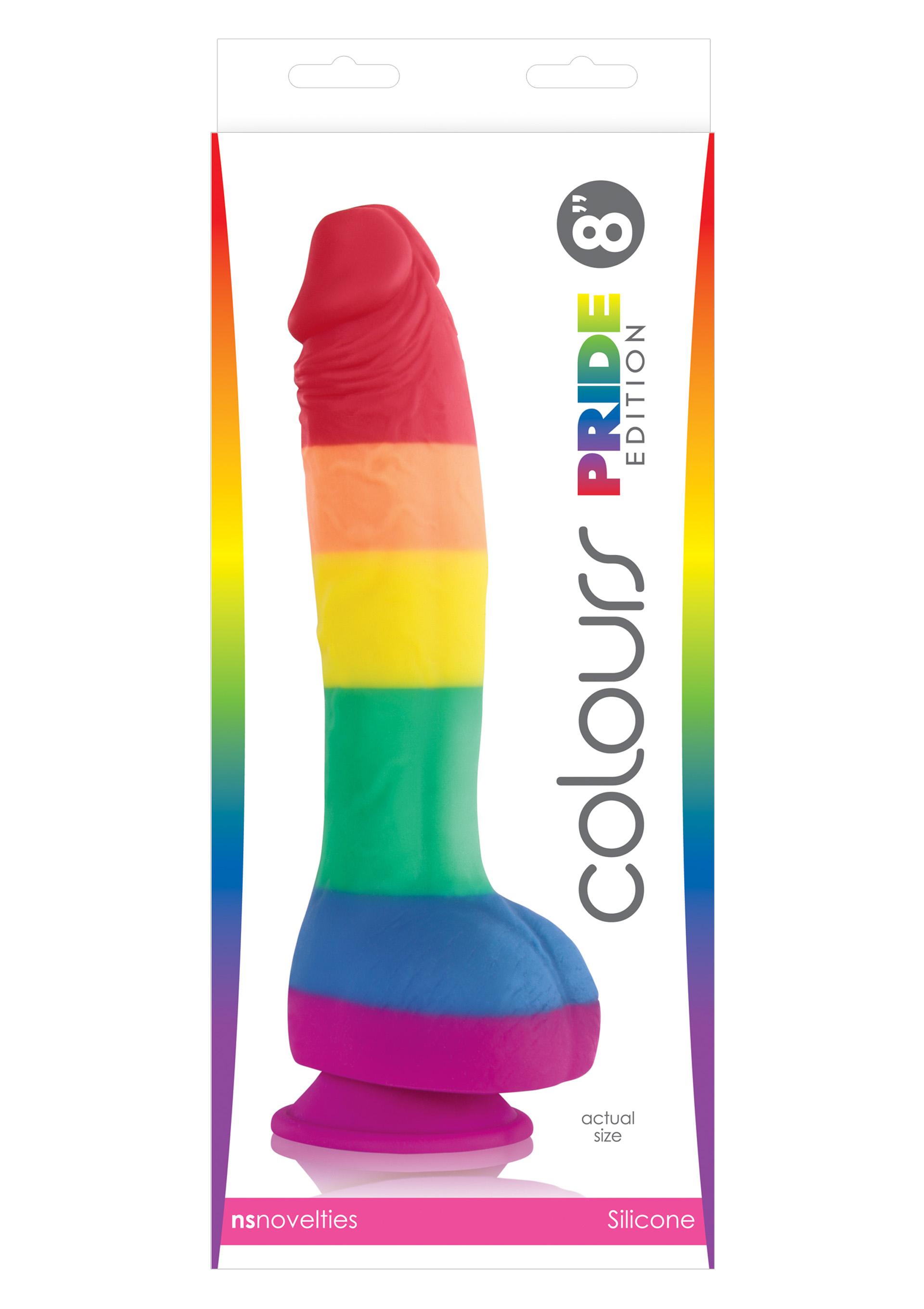 Pride Edition 8 inch Dildo, 20 cm, Mutlicolor Pride Edition 8 inch Dildo, 20 cm, Mutlicolor