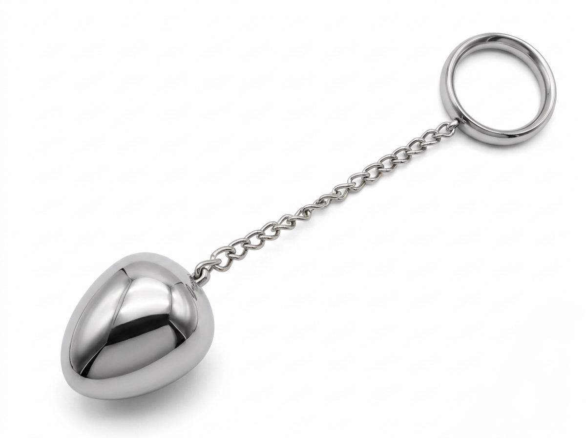 Donut C-Ring Anal Egg with Chain 55X55