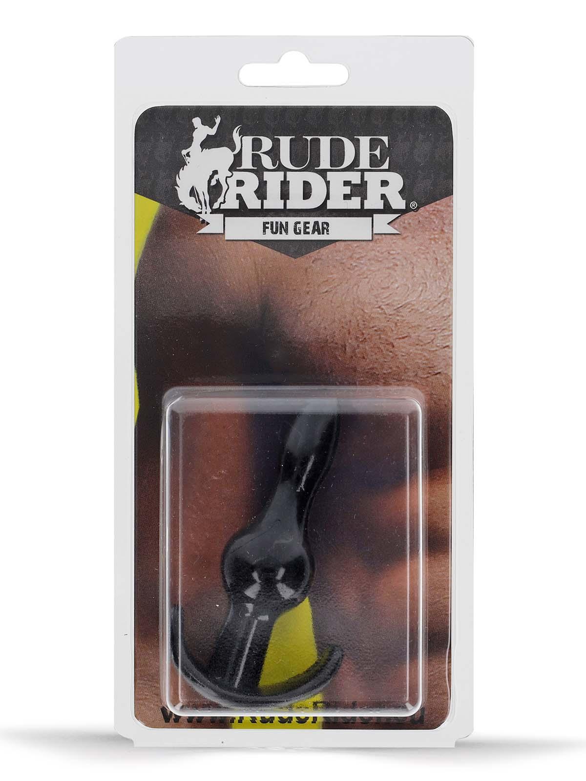 Rude Rider Mini Anal Plug Black Rude Rider Mini Anal Plug Black