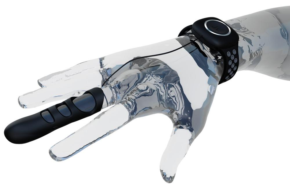 Adrien Lastic Touch Finger Vibrator, 17cm, Black