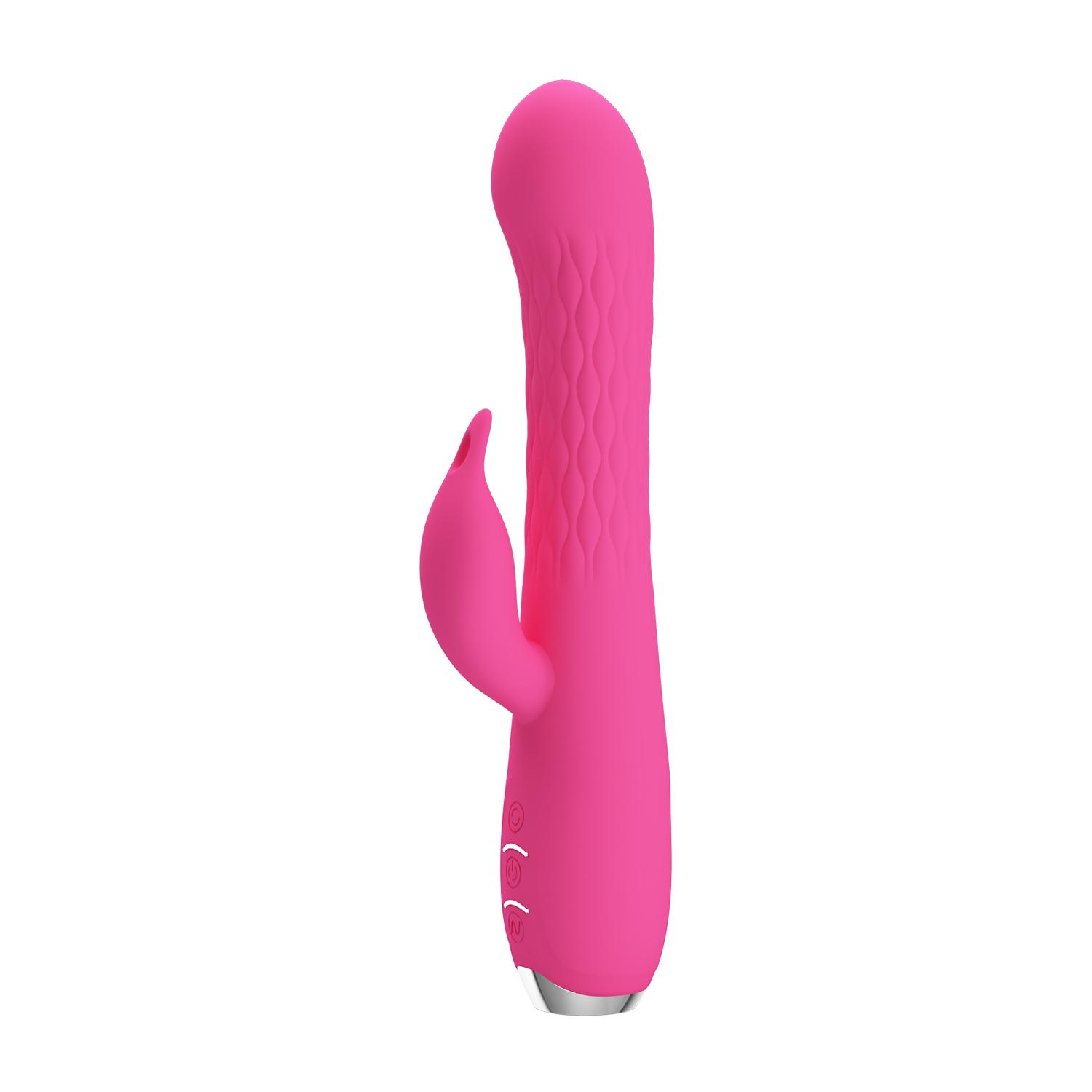 SAMPLE - PRETTY LOVE - Rotating Rabbit Vibrator, Pink