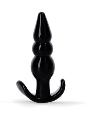 Rude Rider Mini Bead Anal Plug Black Rude Rider Mini Bead Anal Plug Black