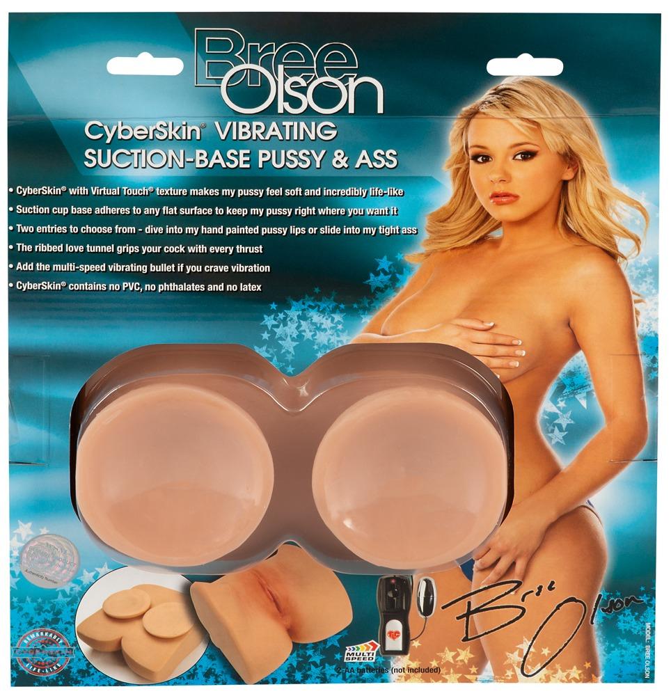 Bree Olson's Vibrating Suction Base Masturbator, Flesh