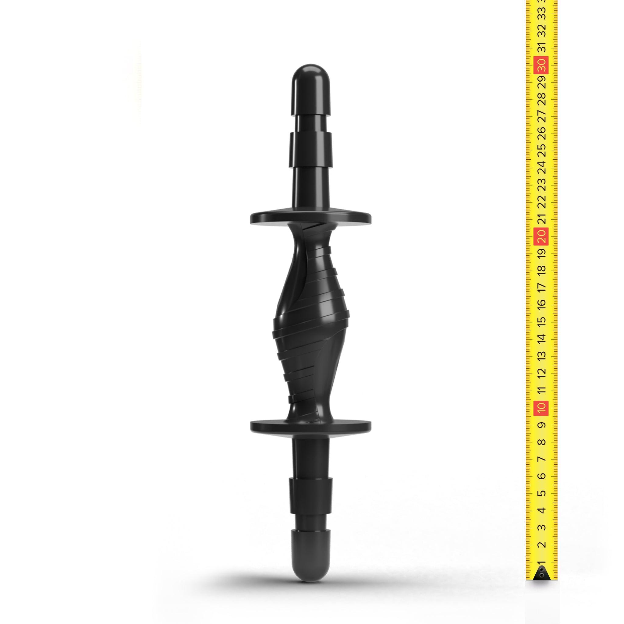 Hung System Insert Plug Double Handle, 30 cm, Black