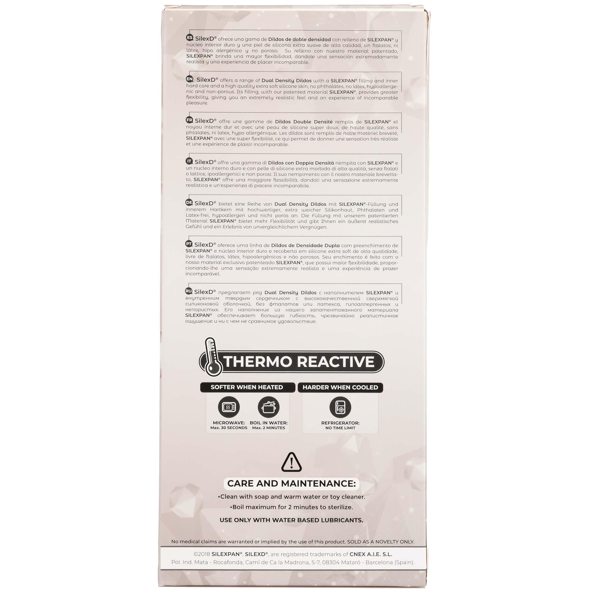 SILEXD Premium Silicone Dildo Model, 24 cm, Black