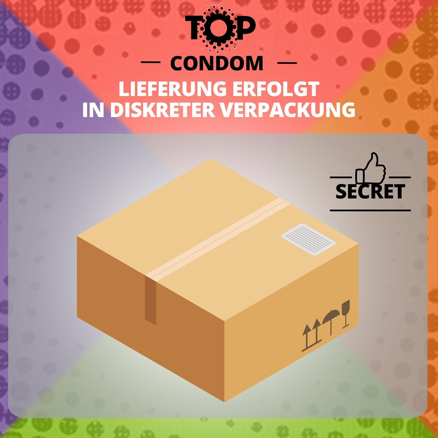 TOP Condoms Fruity Mix: Fruity Basket - Sweet and Tingly Fun, Packs of 12