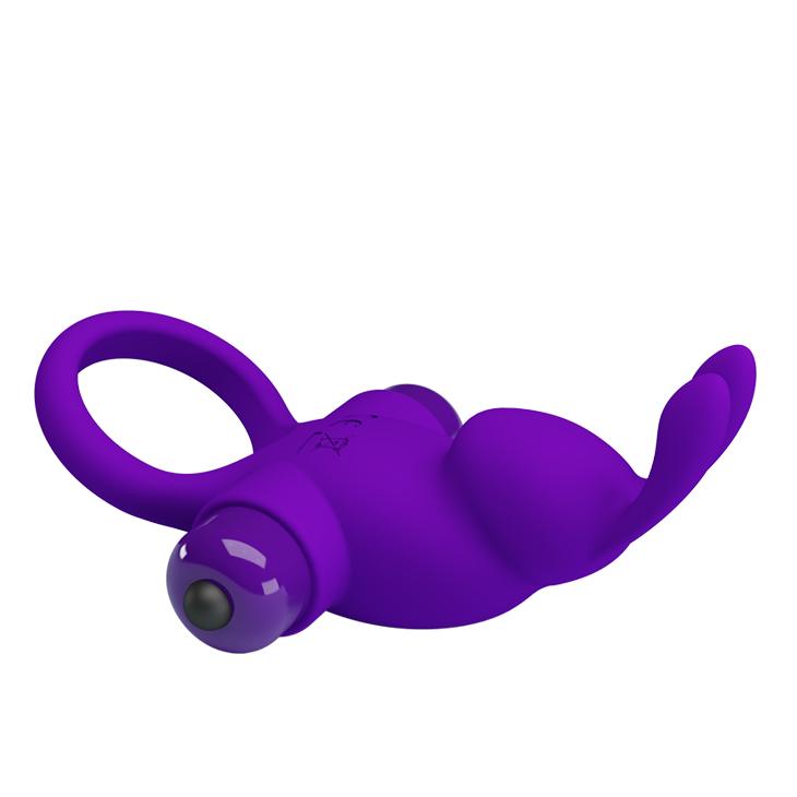 PRETTY LOVE - Vibrant Penis Ring, Purple, 56 mm PRETTY LOVE - Vibrant Penis Ring, Purple, 56 mm