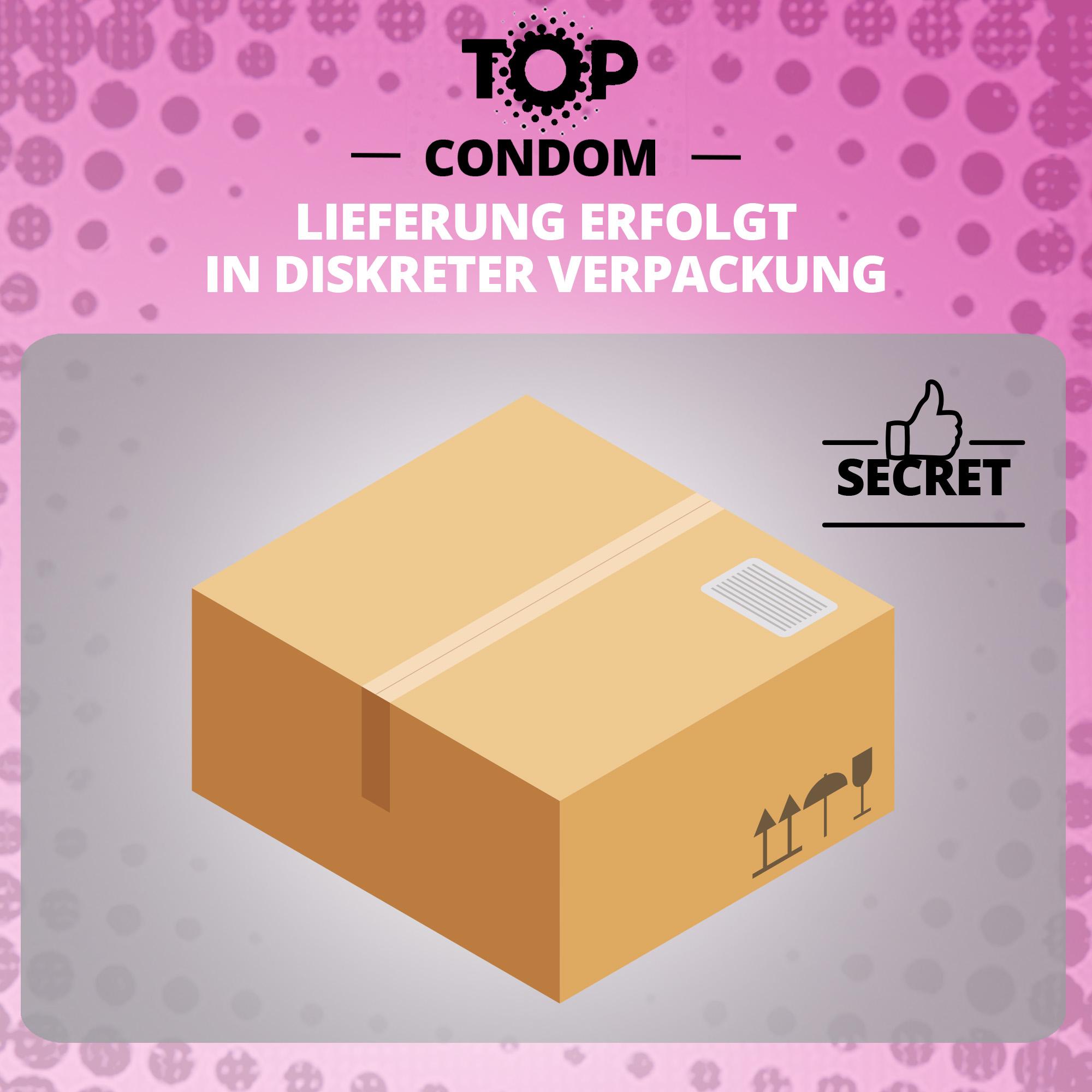 TOP Condoms Ribbed & Dots: Morse Code for Pleasure - Send all the Right Signals, Packs of 40