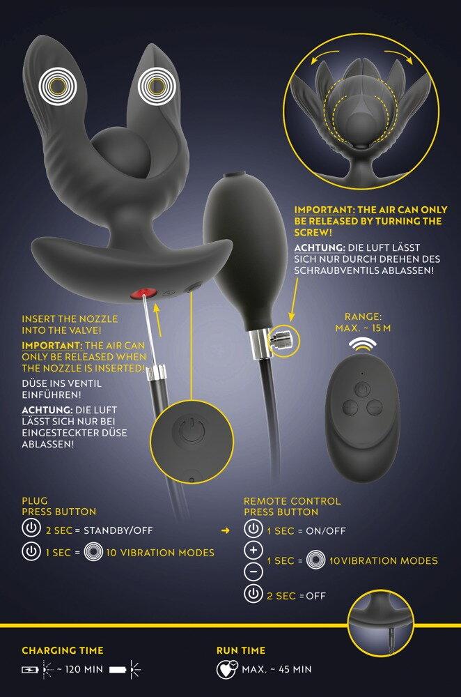 RC Inflatable Expander Plug with Vibration
