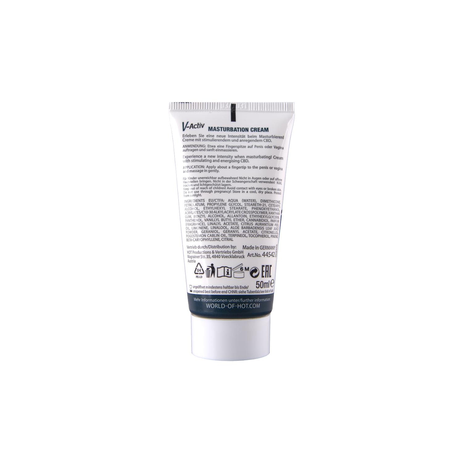V-Activ Masturbation Cream - CBD unisex 50ml