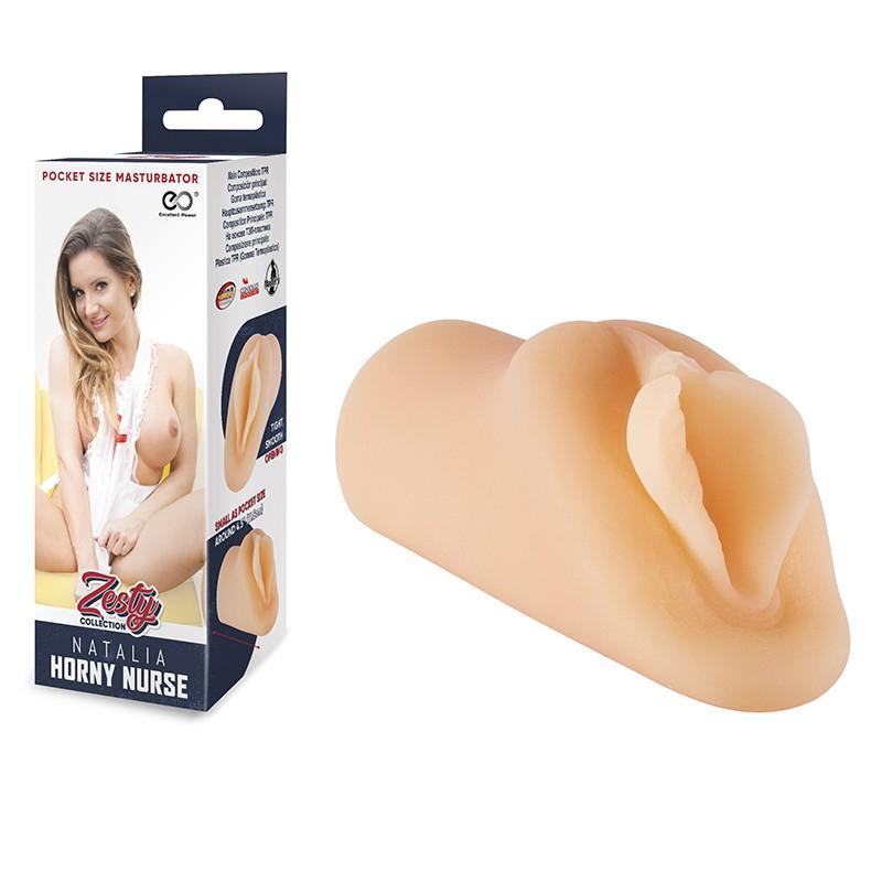 Zesty - Natalia Horny Nurse Pocket Masturbator, Light Skin