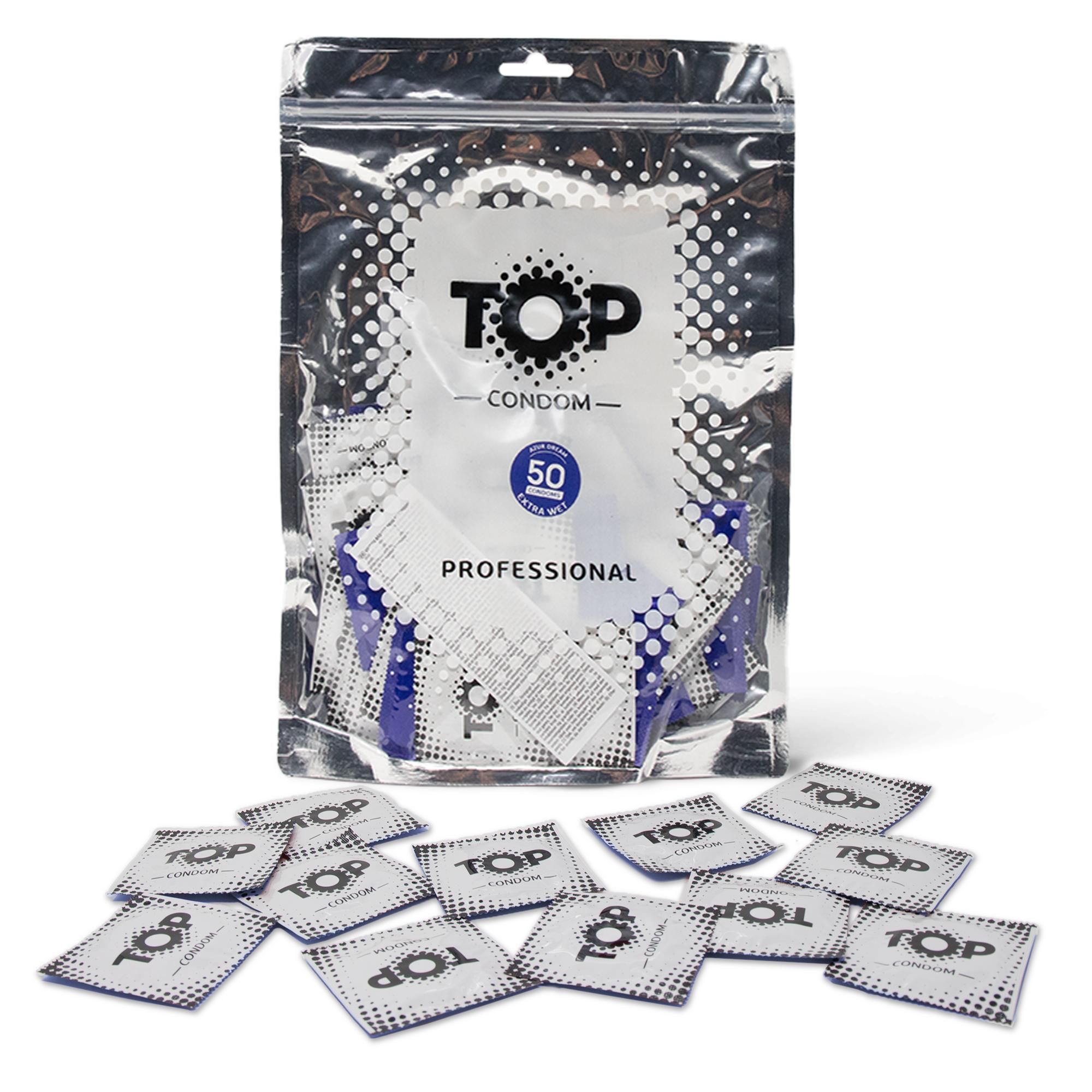 TOP Condoms Extra Wet: Azur Dream - Extra Wet, Packs of 50