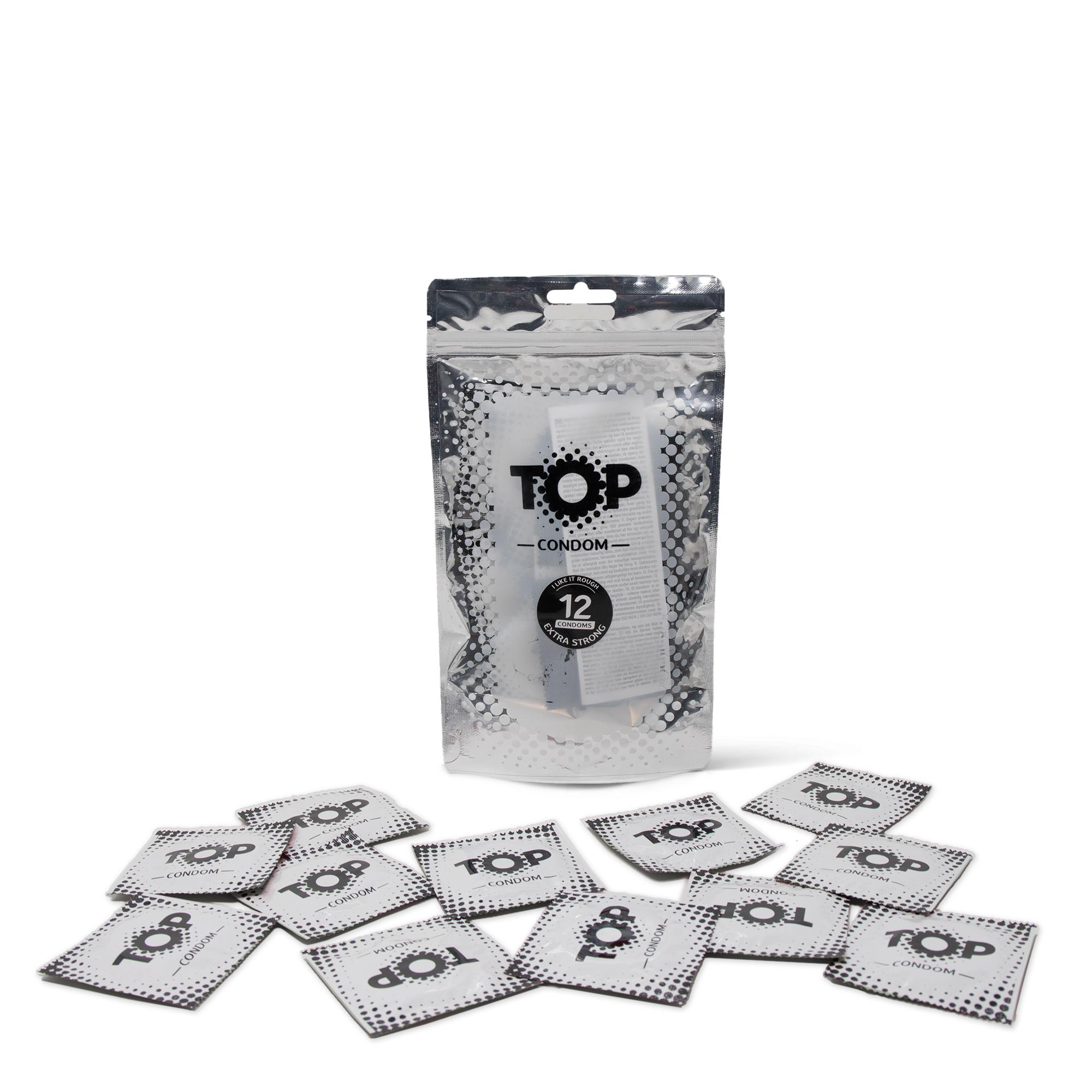 TOP Condoms Strong: I Like It Rough - Extra Strong, Packs of 12