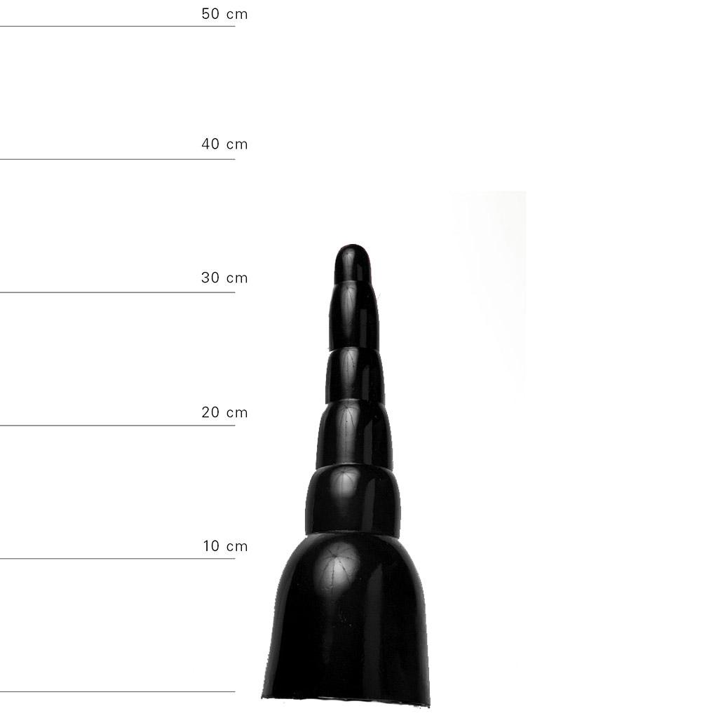 All Black Butt Plug Stock, 32,5 cm