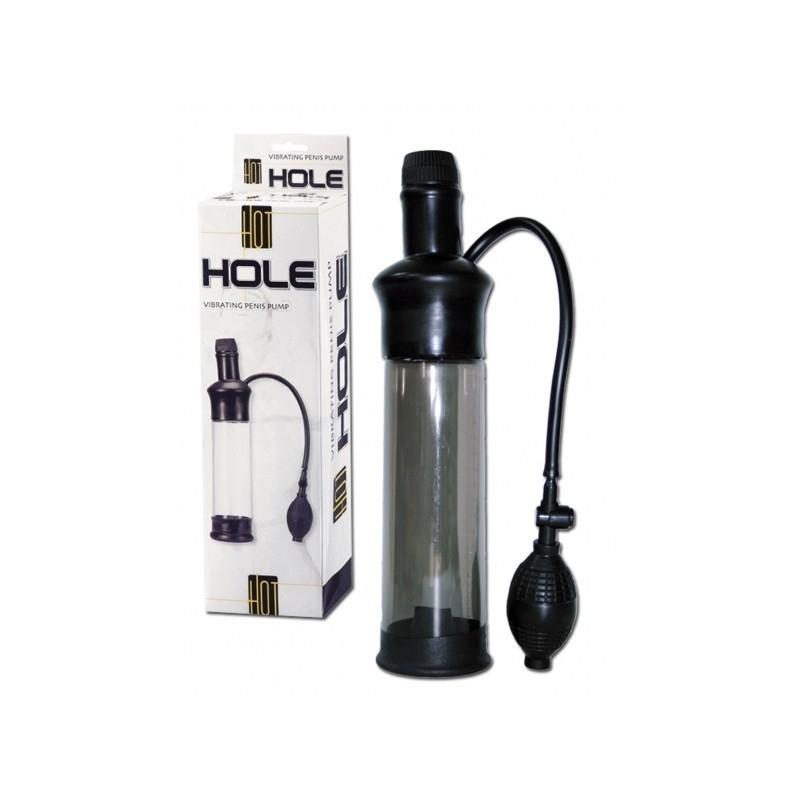 Seven Creations HOT HOLE Vibrating Penis Pump, Black, 25 cm