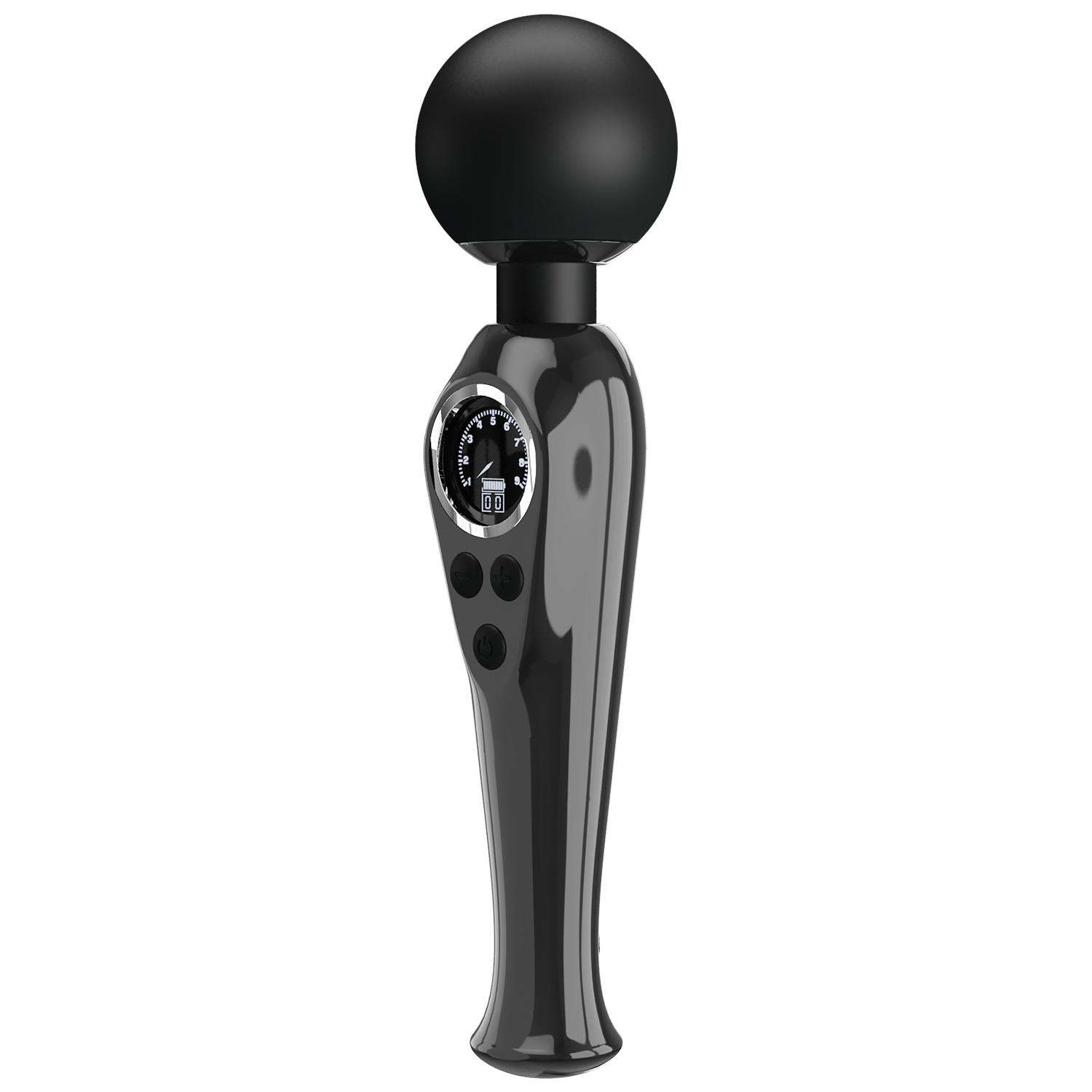 PRETTY LOVE - Stavros the Great LED Wand Massager 22,5 cm, Black