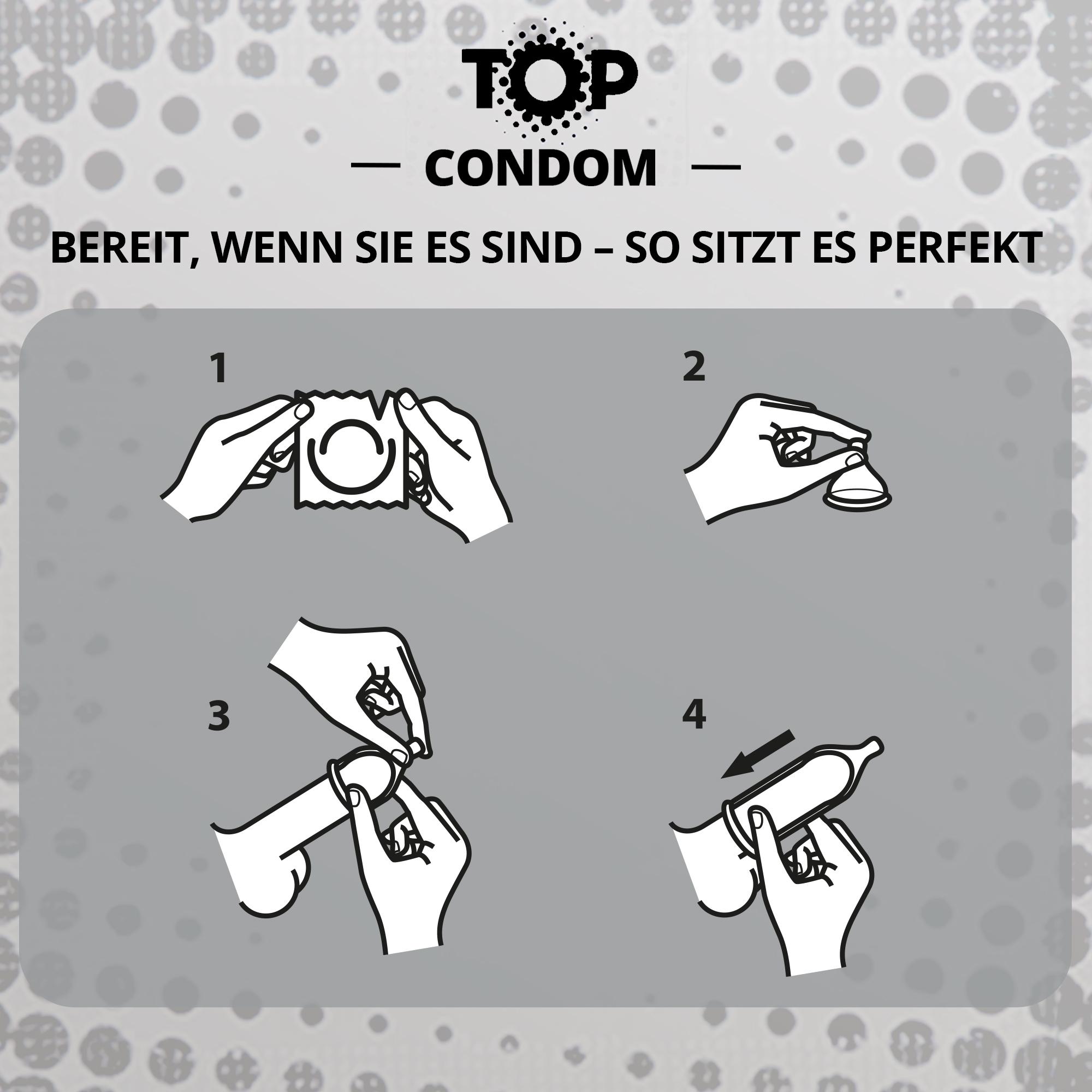TOP Condoms Ultimate Thin: Maximum Feel - Extra Thin, Packs of 100