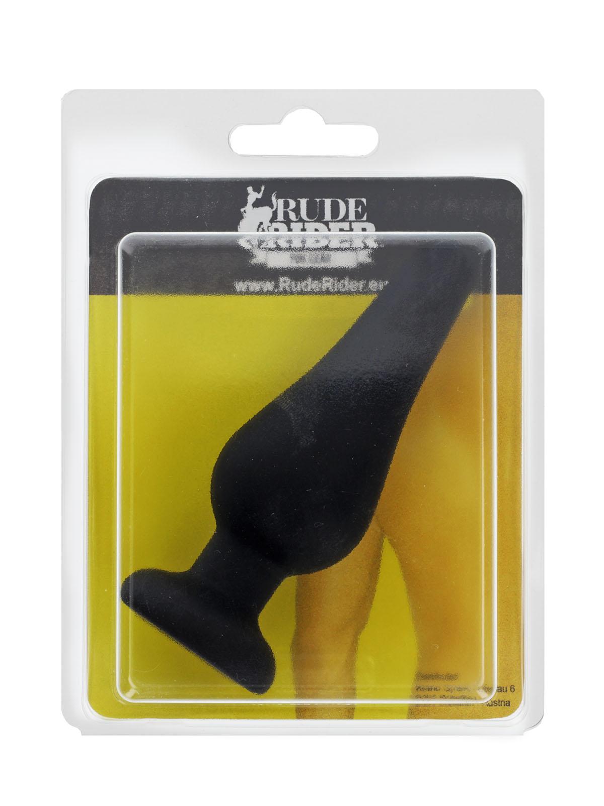 RudeRider Silicone Anal Plug Black RudeRider Silicone Anal Plug Black