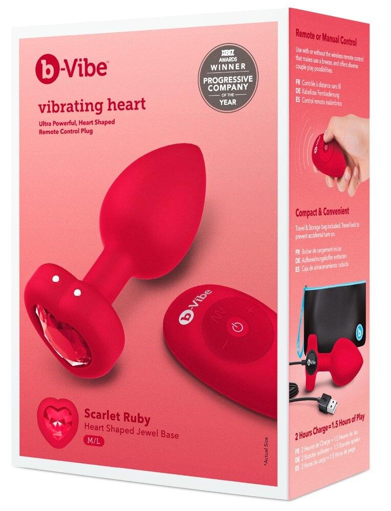 Vibrating heart Butt Plug