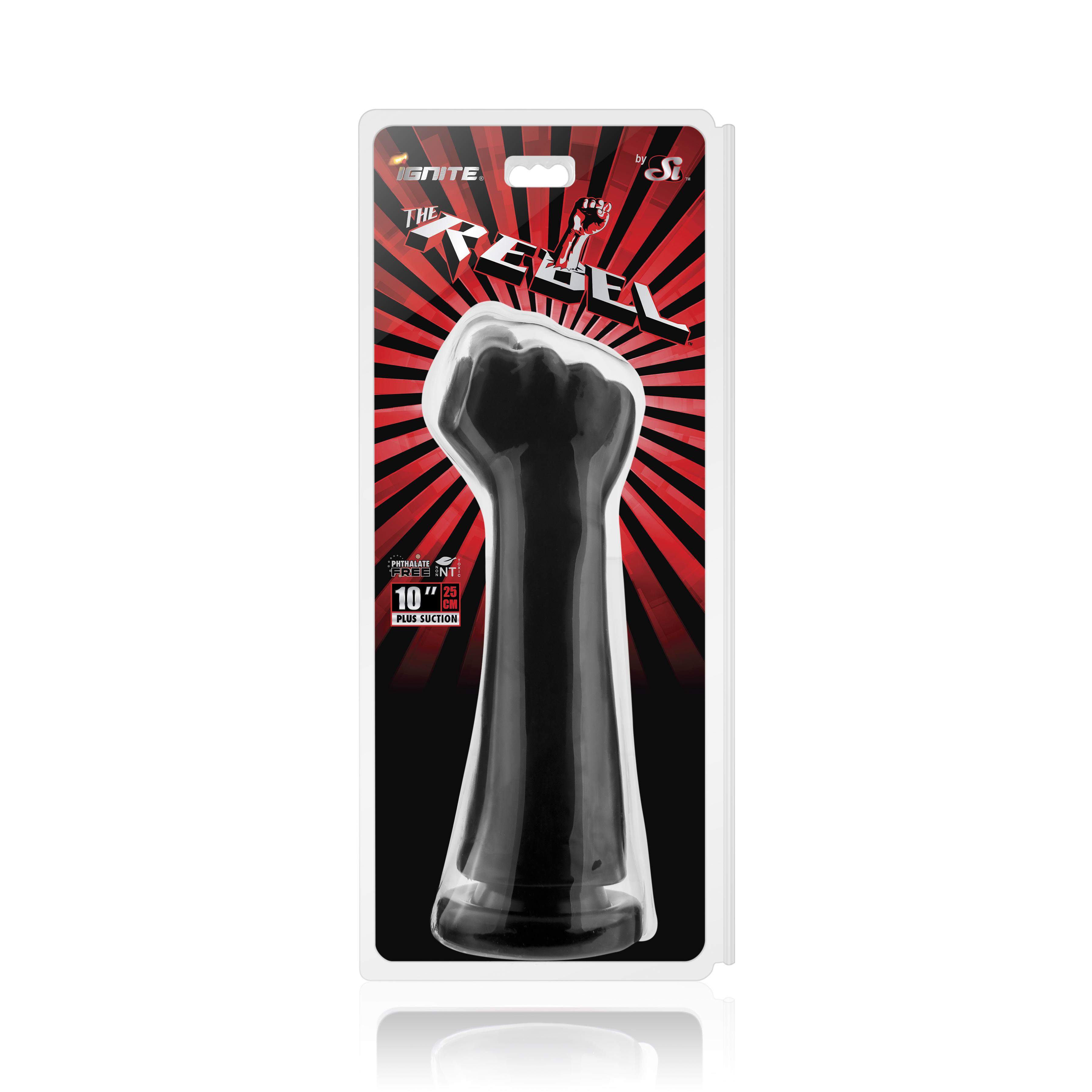 SI IGNITE The Rebel with suction, 25cm, Black
