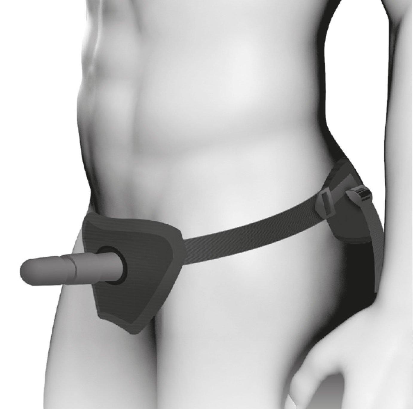 Hung System Insert Plug Strap On Harness, Black