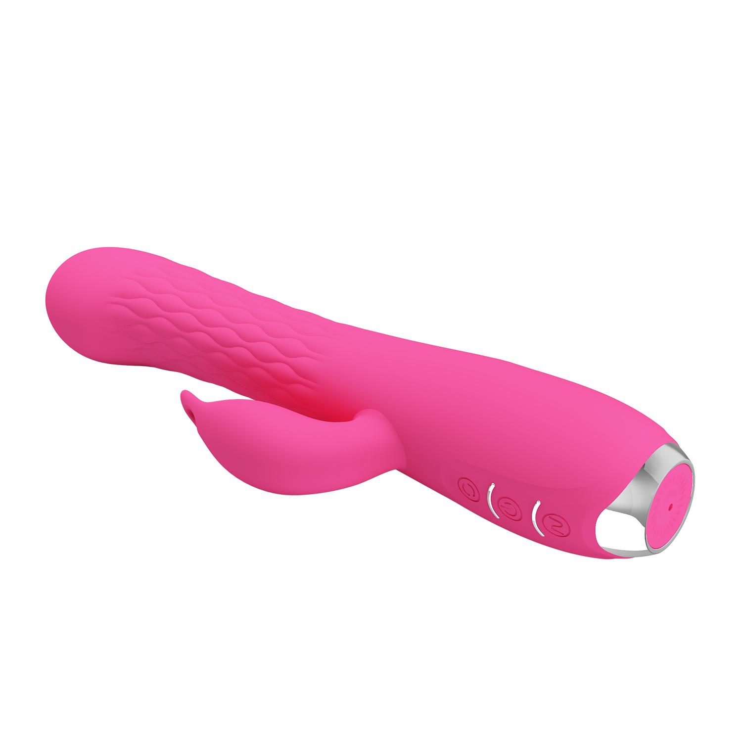 SAMPLE - PRETTY LOVE - Rotating Rabbit Vibrator, Pink