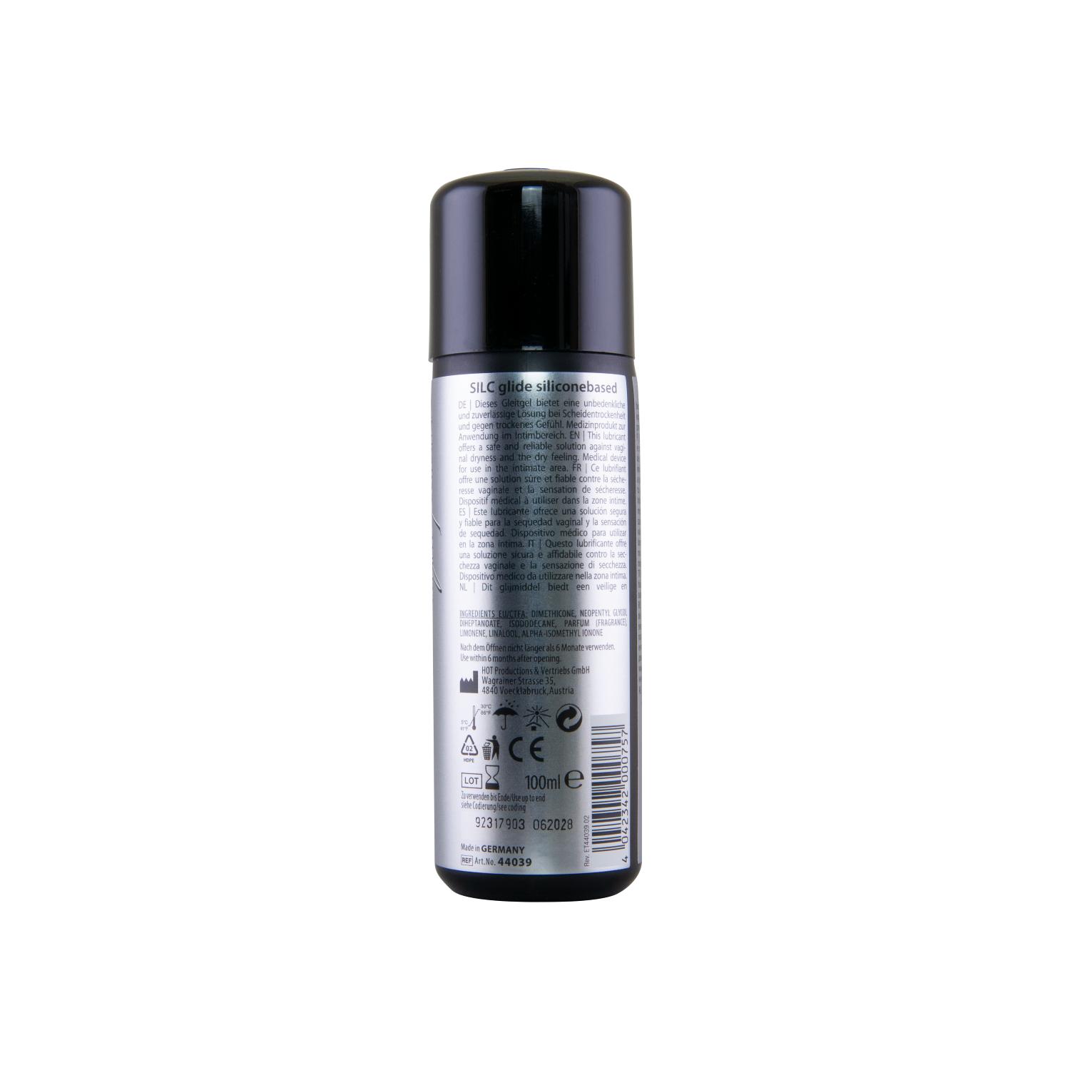 HOT Silc Glide silicone lubricant, 100ml/3.4fl.oz HOT Silc Glide silicone lubricant, 100ml/3.4fl.oz