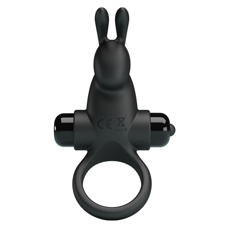 PRETTY LOVE - Vibrant Penis Ring, Black, 56 mm