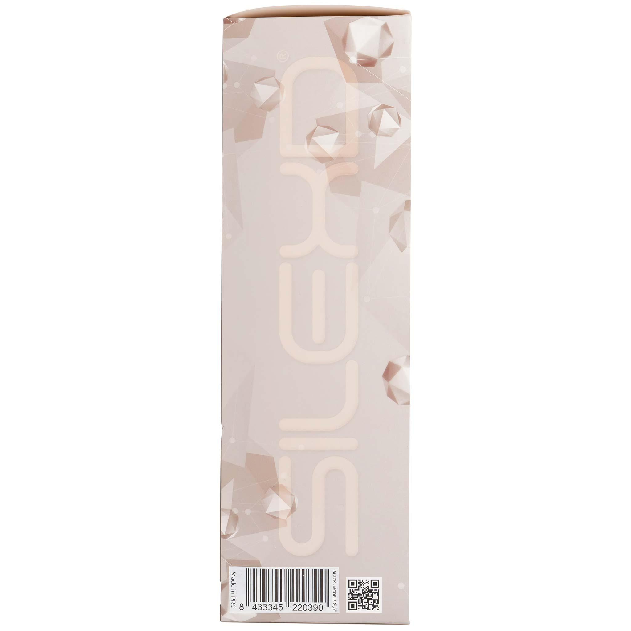 SILEXD Premium Silicone Dildo Model, 24 cm, Black