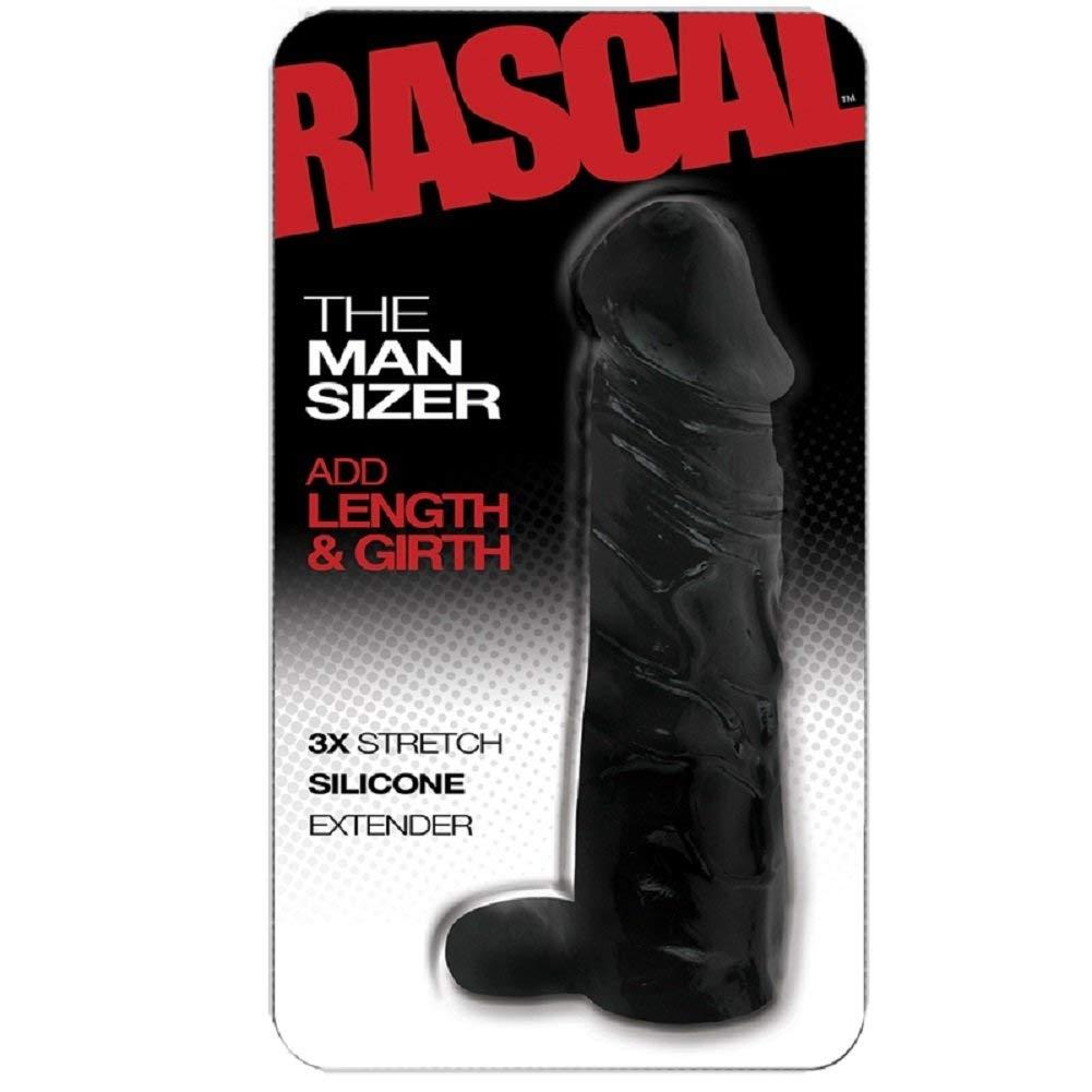 Rascal, The Mansizer Extender, Dildo, Black, 16,5 cm