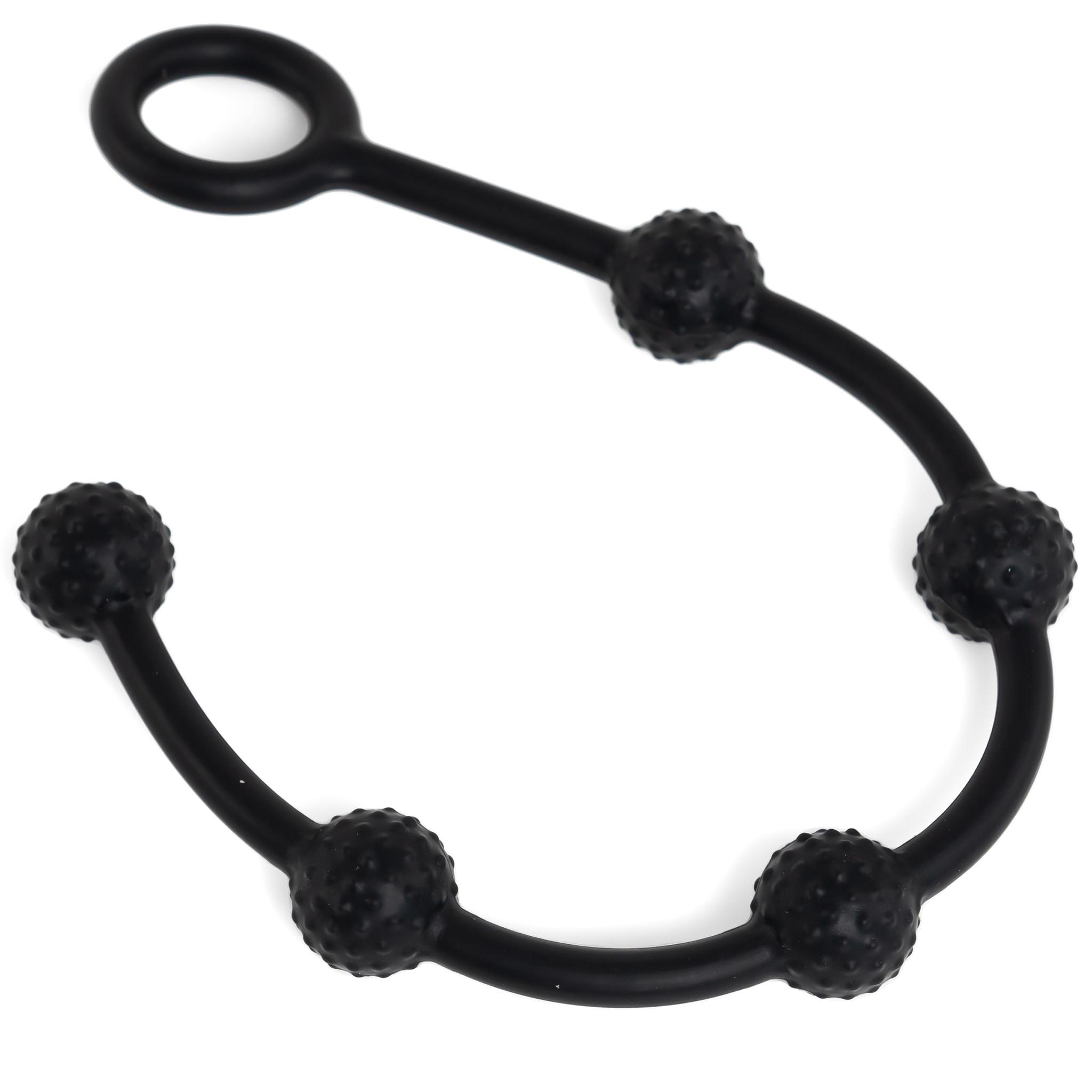 Delight Throb Small Black Anal Beads