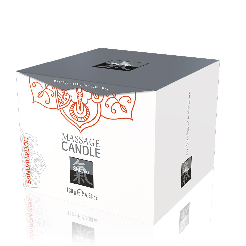 SHIATSU, Massage Candle - Sandalwood, 130g/4.58oz