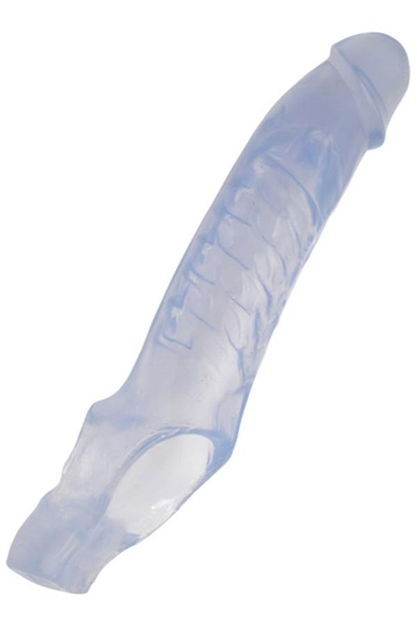 TSX Big Fat Cock Sheath Extender, Penis Extension, 20 cm, clear