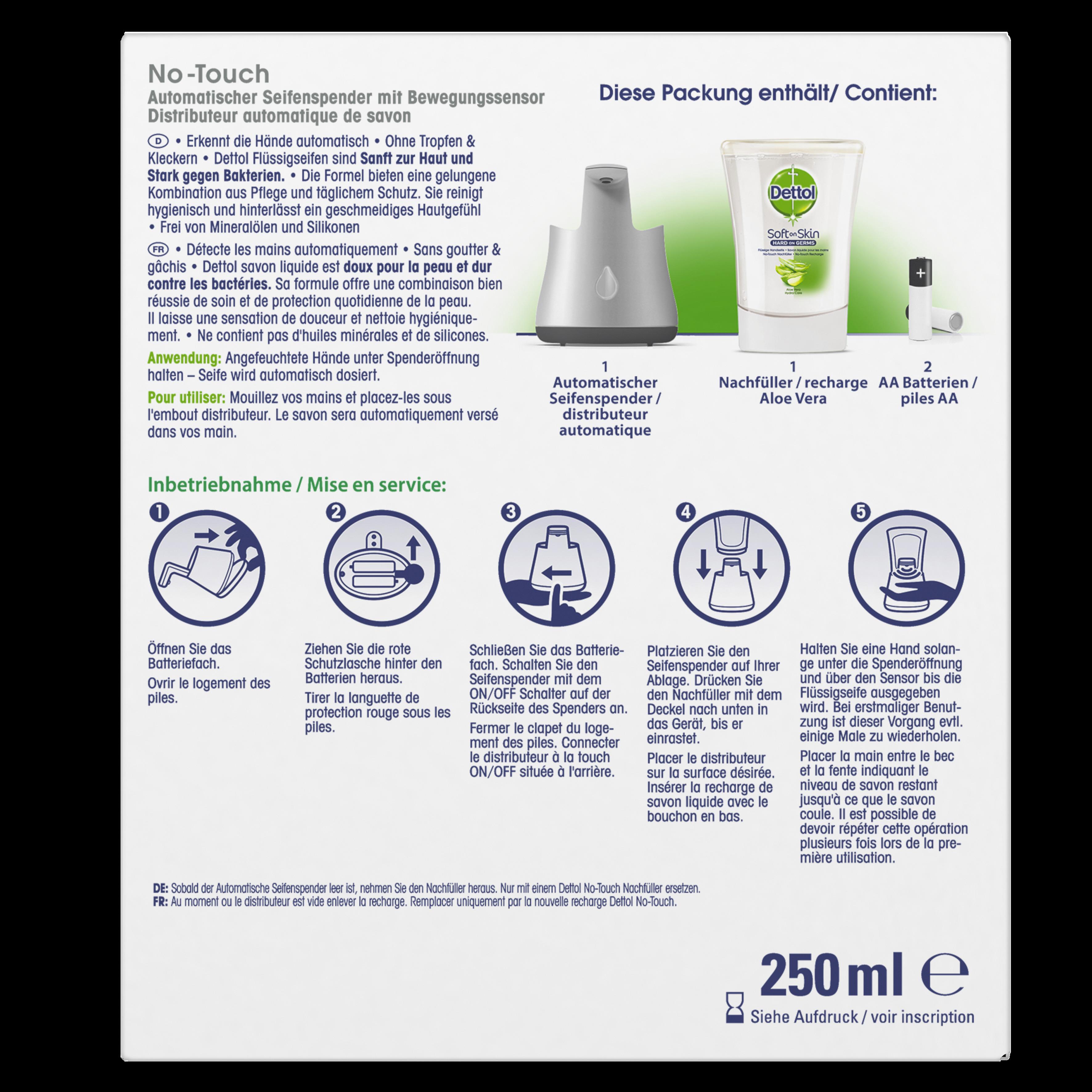  DETTOL No-Touch Starterset (silber) - Aloe Vera