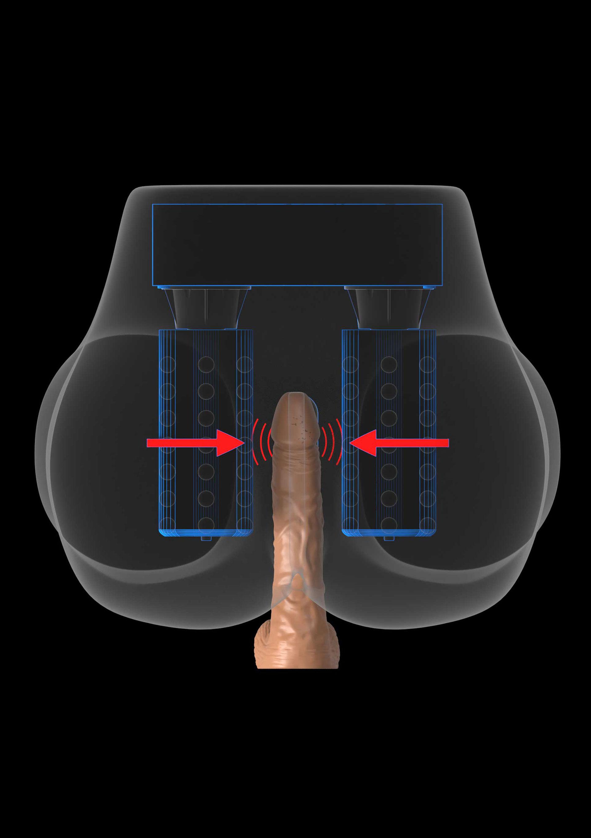 PDX Elite Milk Me Silly Vibrating Masturbator, 31 cm, Brown PDX Elite Milk Me Silly Vibrating Masturbator, 31 cm, Brown