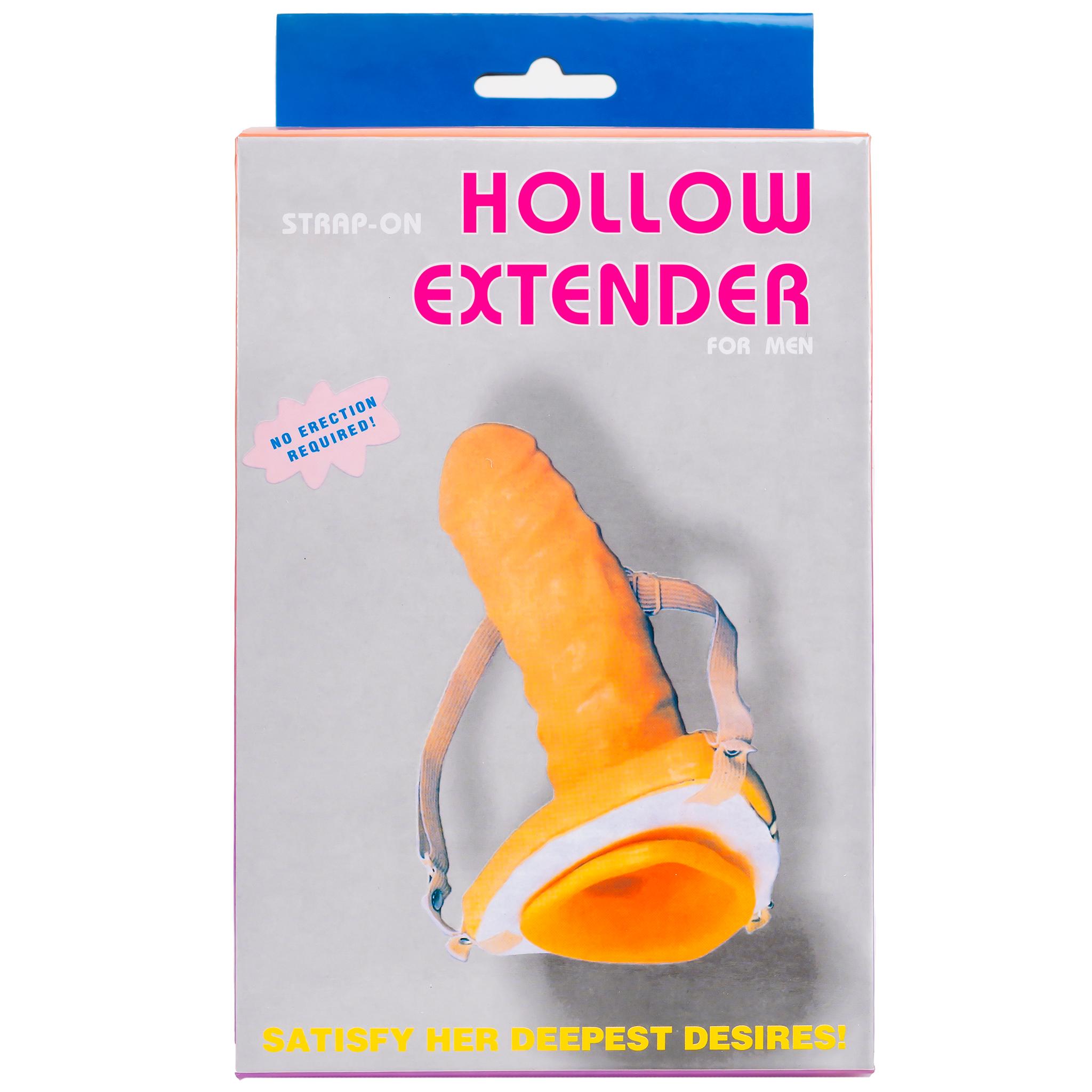 Strap-On Hollow Extender, 22 cm, Flesh