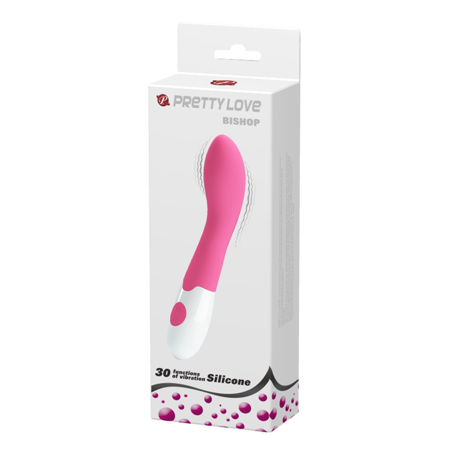 PRETTY LOVE - Bishop, 30 functions of vibration, silicone, 2AAA batteries ':31mm L:182mm PRETTY LOVE - Bishop, 30 functions of vibration, silicone, 2AAA batteries ':31mm L:182mm