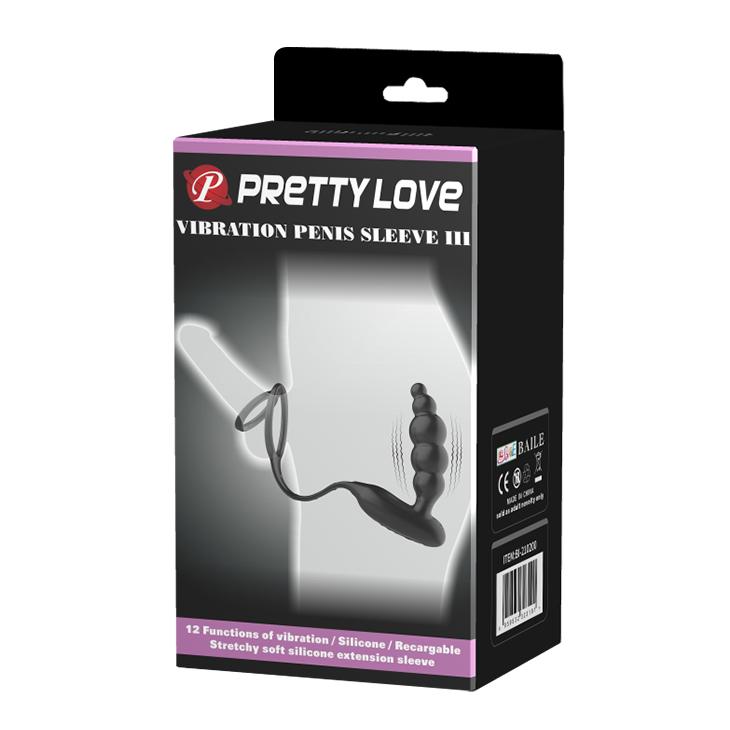 PRETTY LOVE - Vibration Penis Sleeve Iii, 12 functions of vibration
memory
USB rechargeable
silicone, waterproof L:212mm W:51mm H:95mm PRETTY LOVE - Vibration Penis Sleeve Iii, 12 functions of vibration
memory
USB rechargeable
silicone, waterproof L:212mm W:51mm H:95mm