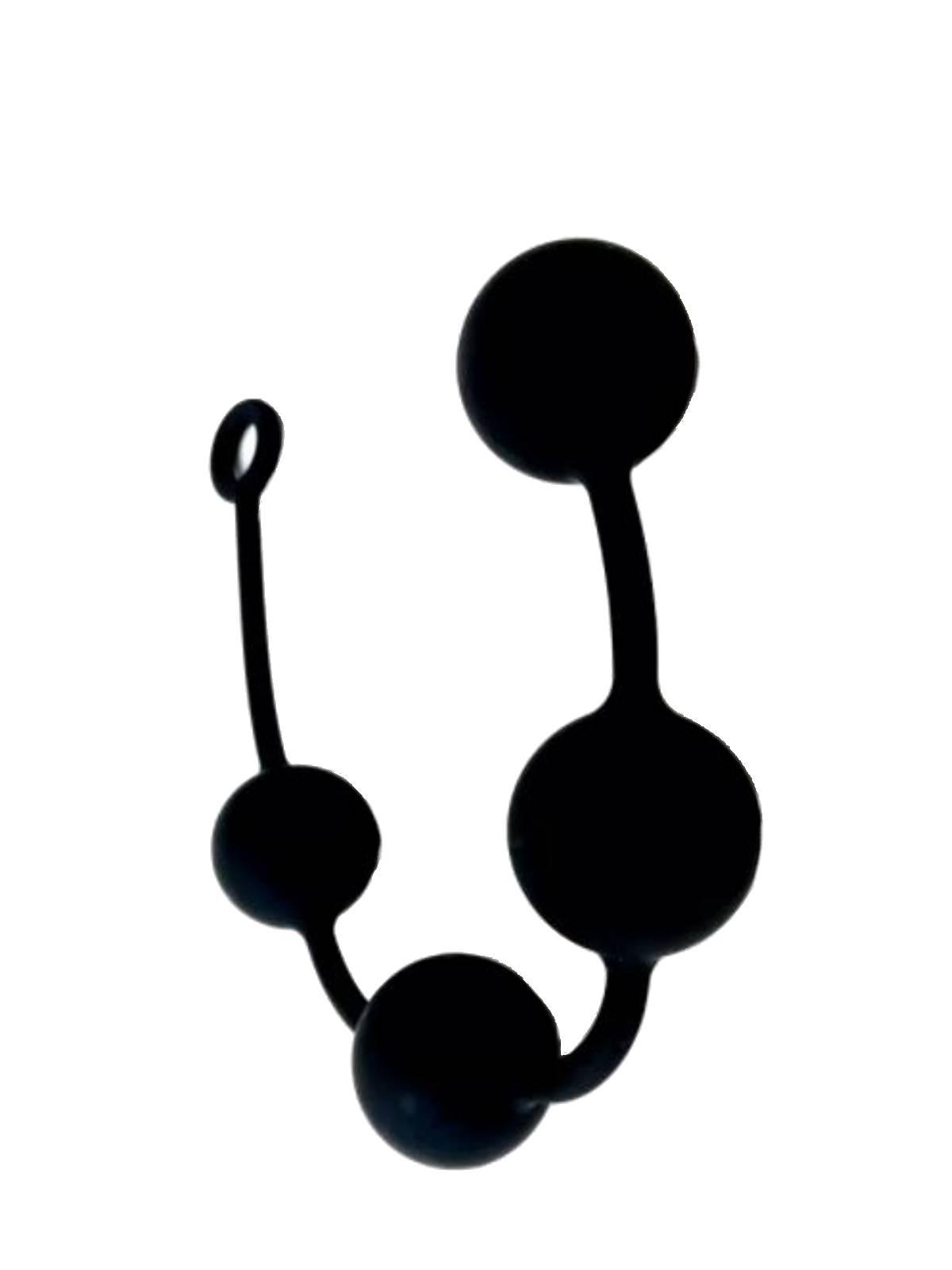 RudeRider 4-Balls Silicone-Chain, Black RudeRider 4-Balls Silicone-Chain, Black