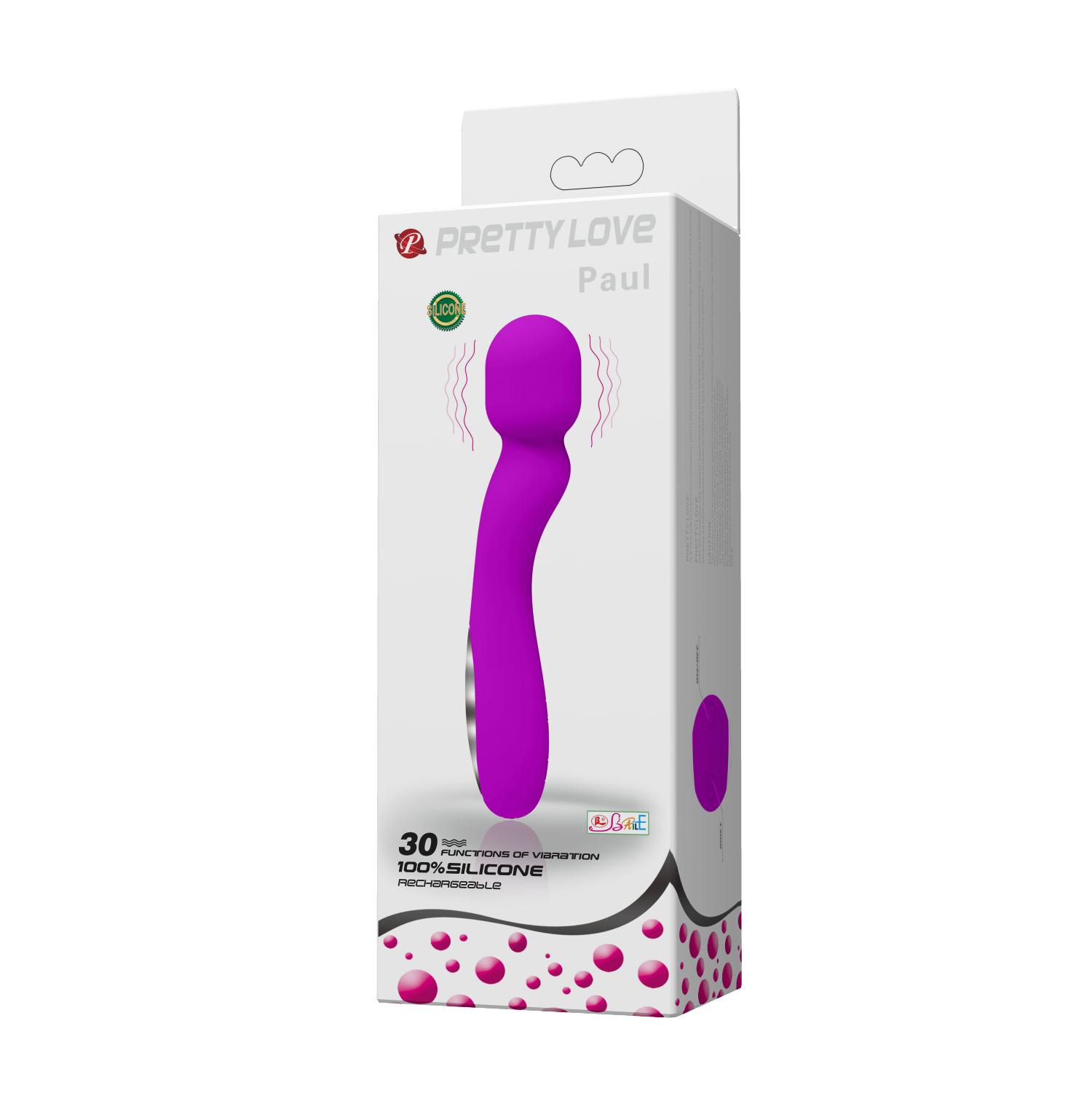 PRETTY LOVE - Paul, 30-functions of vibration, USB Rechargeable, Silicone ':35mm   L:171mm