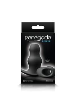 Renegade Peeker Small Tunnel Plug, 7,5 cm, Black