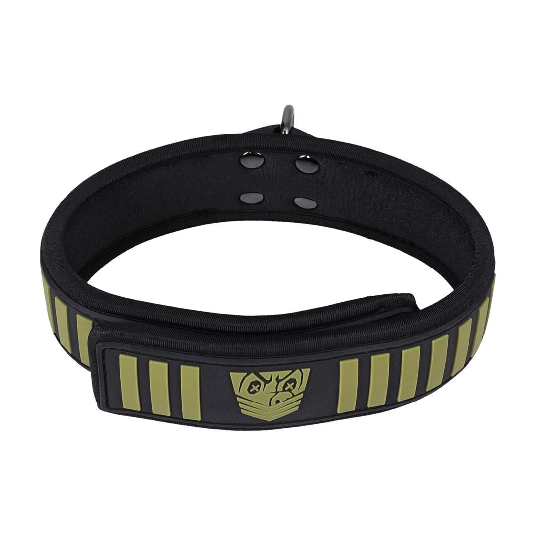 Fort Troff Tactical Collar and Leash - Black/Green Fort Troff Tactical Collar and Leash - Black/Green
