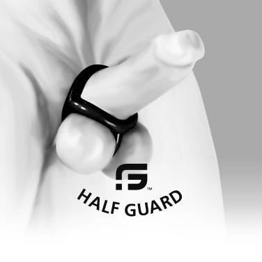 Sport Fucker Half Guard Cockring/Ball Stretcher, Black