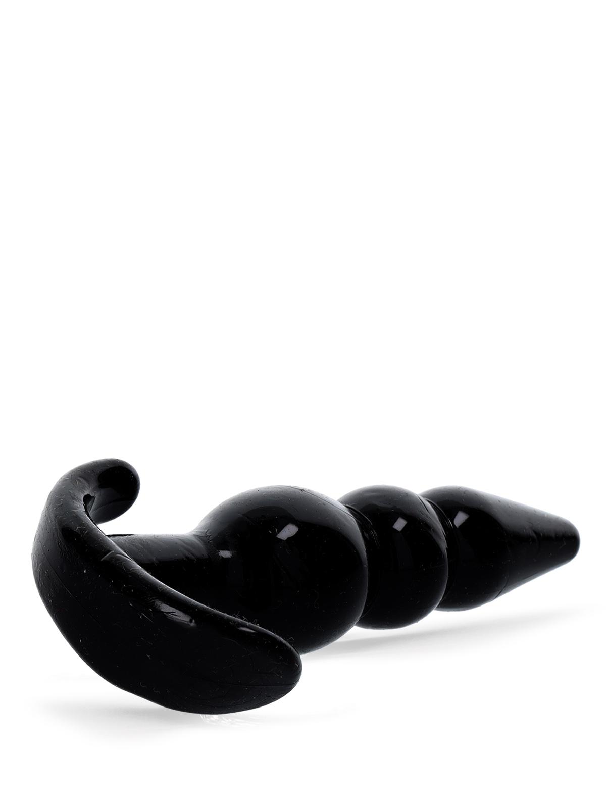 Rude Rider Mini Bead Anal Plug Black Rude Rider Mini Bead Anal Plug Black