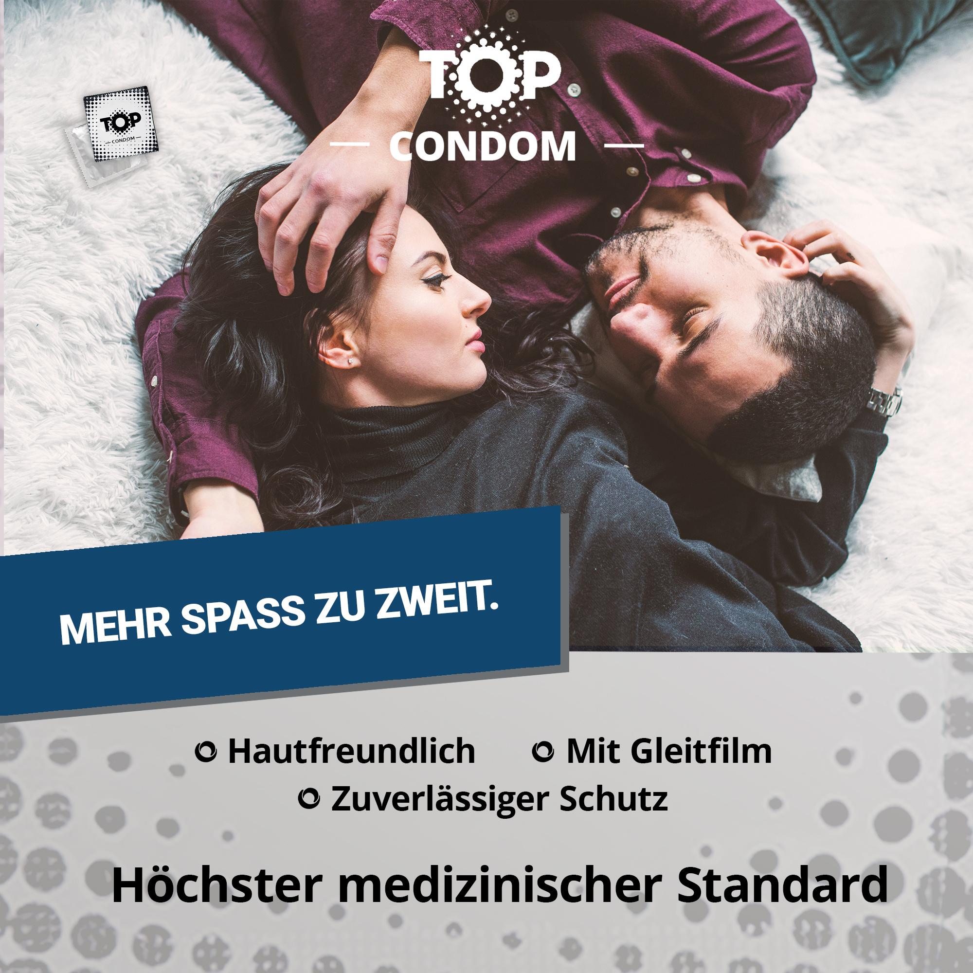 TOP Condoms Ultimate Thin: Maximum Feel - Extra Thin, Packs of 100