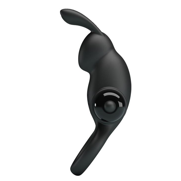 PRETTY LOVE - Vibrant Penis Ring, Black, 56 mm