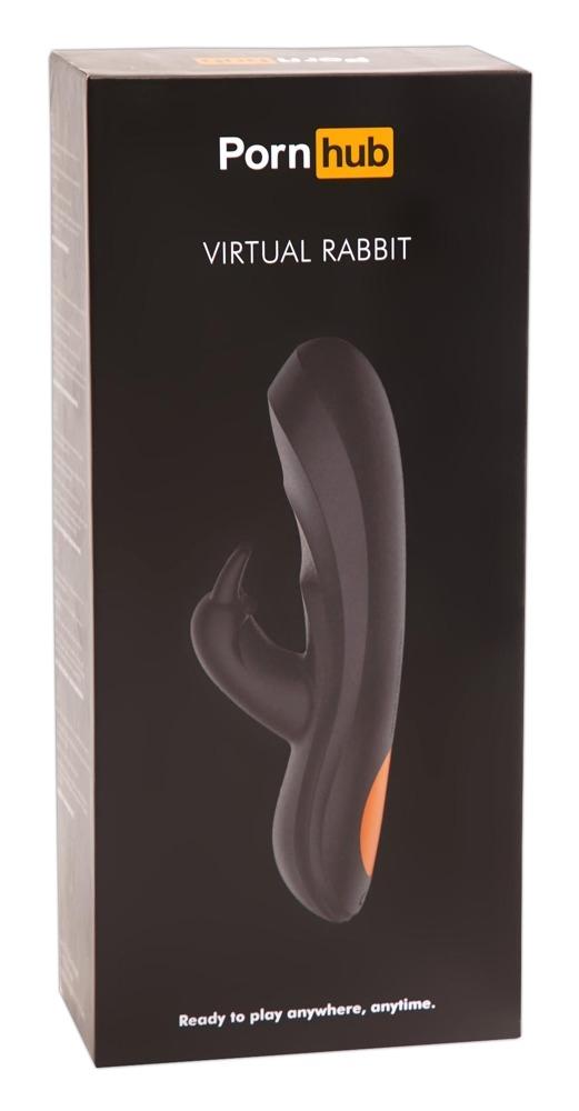 Pornhub Toys Virtual Rabbit Vibrator, Black, 20 cm